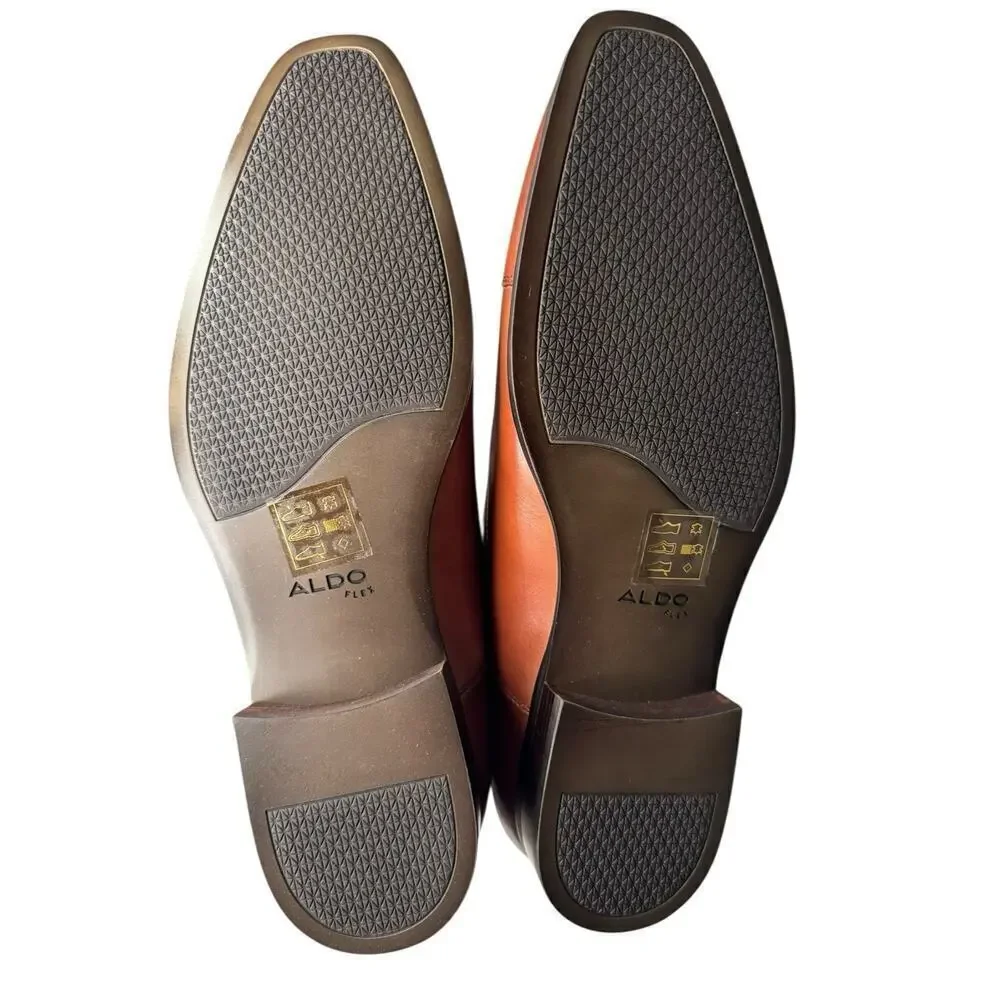 Aldo NEW Decker Brown Leather Lace Up Oxford Dress Shoes Size 13